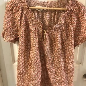 Boho chic peasant blouse